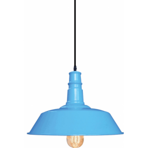 E27 80W Aluminium High Bay Pendant Fitting 360mm Blue
