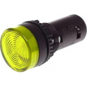 Pilot Light Yellow C/W 220V Neon Lamp