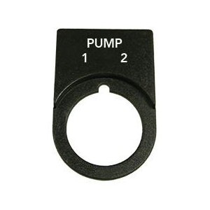 Legend Plate Pump 1 - Pump 2
