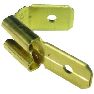Piggy Back Open Barrel Terminal 6.35 x 0.8 mm - Pack of 20