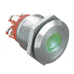 LED Green Illuminated Stainless Steel Push Button