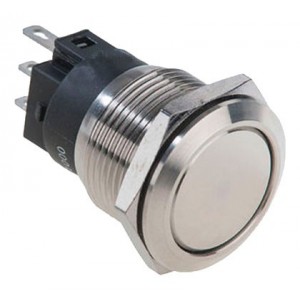 Stainless Steel Latching Pushbutton Switch 5A 250V 22mm