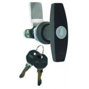 Panel Lock 22.5MM Black Zinc Alloy with Keys