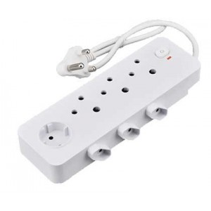 Power Extender with 3X SA- 3X 2-Pin- Schuko and 400MM Cable with Overload Protection