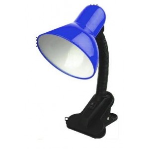 Blue Desk Lamp with Clamp E27 40W Max 230VAC