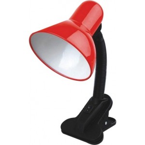 Red Desk Lamp E27 with Clamp (230VAC- 40W Max)