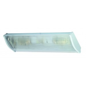2 x 40W 4ft Fluorescent Fitting with Clear Diffuser and Electronic Ballast