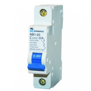 4AMP 1P 4.5kA C CURVE DIN MCB