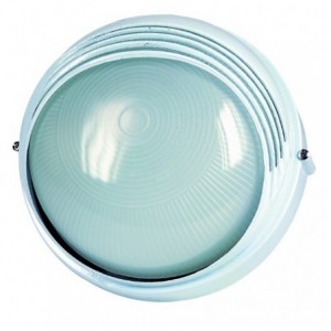 1x13W E.S.L White Bulkhead Light 240 x 125H
