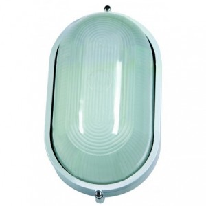 White Bulkhead 1x13W E.S.L (285x160x125H)