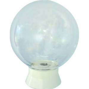 8" 1XE27 PVC Ceiling Light Fitting (clear)