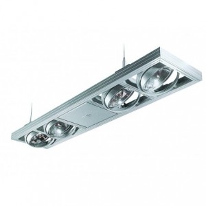 230V Suspended Fitting 4x AR111 c/w LED Lamps