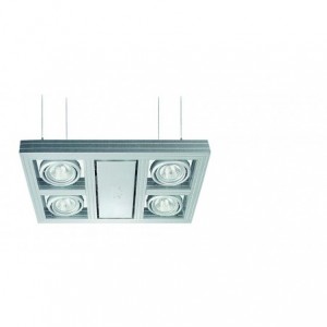 230V/12VAC Suspended Fitting 4x50W MR16
