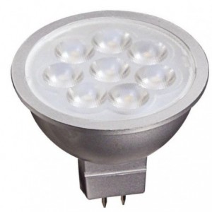 5W MR16 12VAC/DC Spotlight Non-Dimmable Warm White