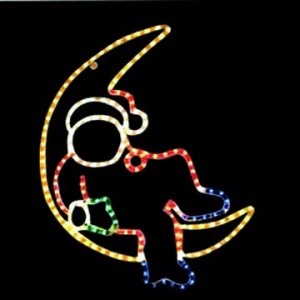 MOTIF Moon Santa 800x600MM
