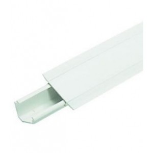30x50 Corner Trunking RAL 9010 White 2M with Cover
