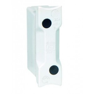 White NS Fuse Holder 32A 415V Screw Mount