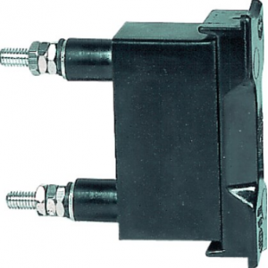 White NS Fuse Holder 32A 500V Rear/Rear