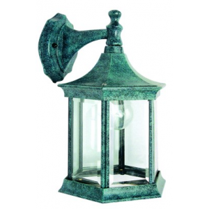 Black and Green Cast Wall Mount Light 212x336mm E27 100W IP23