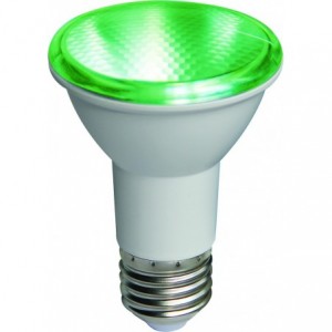 6W Green LED Spot Light E27 42-Degree 85-260VAC