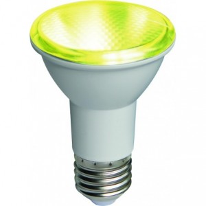 85-260VAC 6W Yellow LED Spot Light E27 42DEG