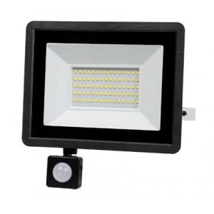 30W Cool White LED Aluminium Flood Light with Microwave Sensor (IP65)