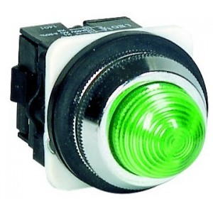 30mm GREEN PILOT LIGHT DIRECT CONNECT