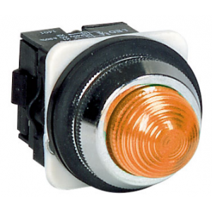 30mm AMBER PILOT LIGHT DIRECT CONNECT