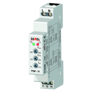 1 Ph OVER/UNDER Voltage Relay 10A 1C/O 230VAC