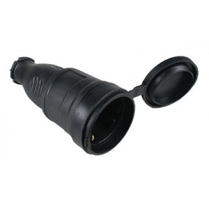 Schuko 10/16A Rubber Socket (Export Only)