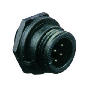 8-Pole 5A Chassis Mount Male Cable Connector (125V)