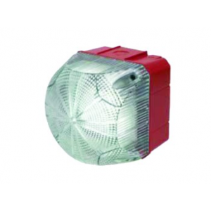 24VAC/DC STEADY/FLASHING CLEAR BEACON 94x94x92mm 1Hz
