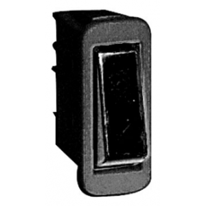 Rocker Switch 16A Spst Black 230V Lamp
