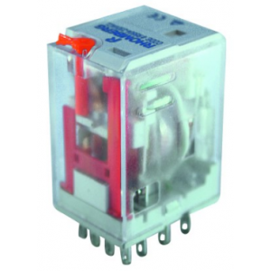 230VDC 5A 14 Pin Mini Relay 4 C/O with Flag and LED