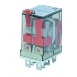 12VDC 10A 8 Flat Pin Relay 2 C/O + LED