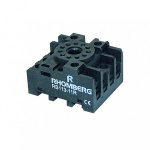 11 Pin Round Relay Base - 300V / 10A (IP20)