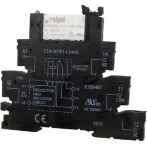 1-Way 1 C/O Slim Type Relay Board with 110VAC Relay