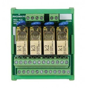 4-Way 2C/O 230VAC Relay Board with Housing