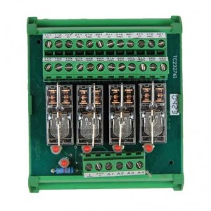 4-Way 2C/O 24VDC Relay Board with Housing