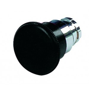 Black Emergency Push Button Spring Return Head 40mm