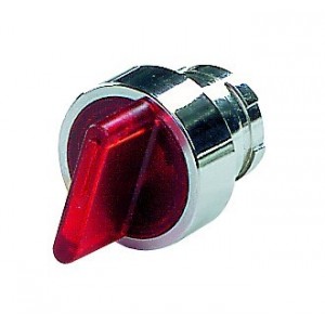 Red Illuminated 2 Position Selector Switch Head