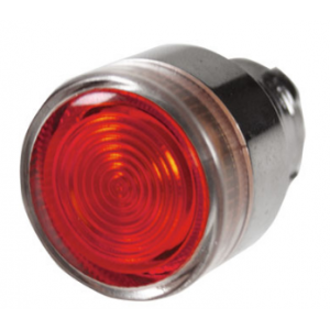 Red Flush Illuminated Pushbutton Head