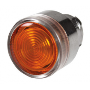 Amber Flush Illuminated Pushbutton Head