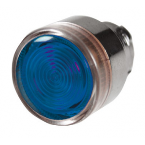 Blue Flush Illuminated Pushbutton Head
