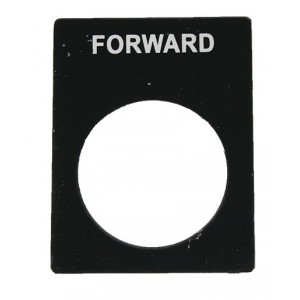 Forward Black Aluminium Legend Plate
