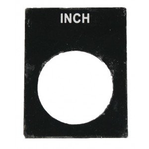 Inch Black Aluminium Legend Plate