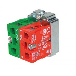 1 N/O + 1 N/C Contact Block with Base