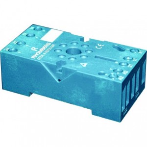 11 Pin Rectangle Relay Base Blue 400V/10A IP20