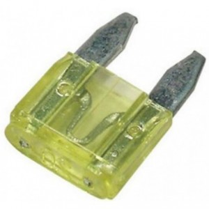20A Automotive Fuse Yellow 7.2MM 5 Pack