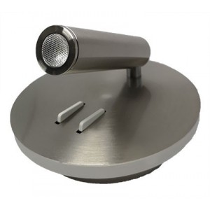 240VAC 3W LED Aluminium Wall Light Fitting Satin Nickel